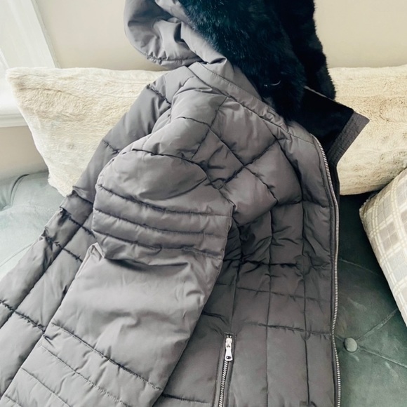 FINAL!/HP 🥳Calvin Klein Women’s Hooded Faux FurTrim PufferJacket Size PXL/NWT - Picture 6 of 12